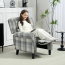 HOMCOM Recliner Chair For Living Room Wingback Chair With Padded Armrest