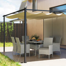 Outsunny 6 Seater Rattan Garden Furniture Set with Cushions, Grey