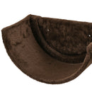 PawHut 4PCs Wall Mounted Cat Tree Cat Wall Shelves W/ Scratching Post - Dark Grey/Brown