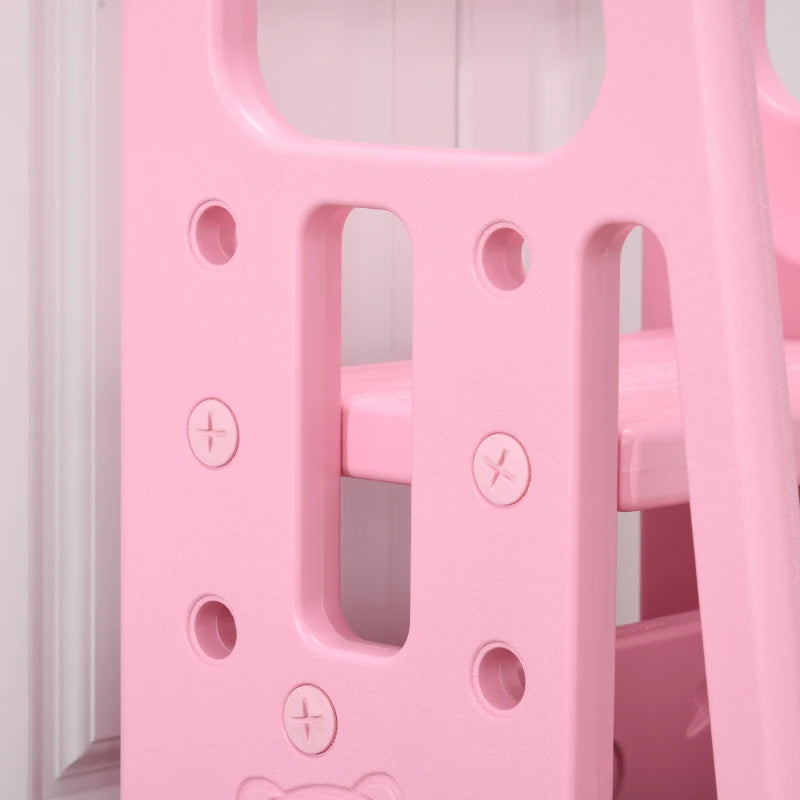 HOMCOM Kids Step Stool - Pink