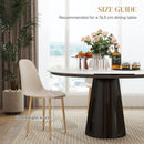 HOMCOM Dining Chairs Set of 4 w/ Curved Back, Steel Legs, Light Blue