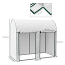 Outsunny 200 x 100 x 178cm Small Tomato Greenhouse with Roll-up Zipped Doors
