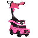 HOMCOM Kids Pink Ride On Car Mercedes Benz G350 - with Sun Shade