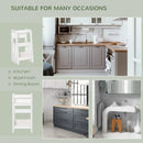 HOMCOM Kids Step Stool, - White