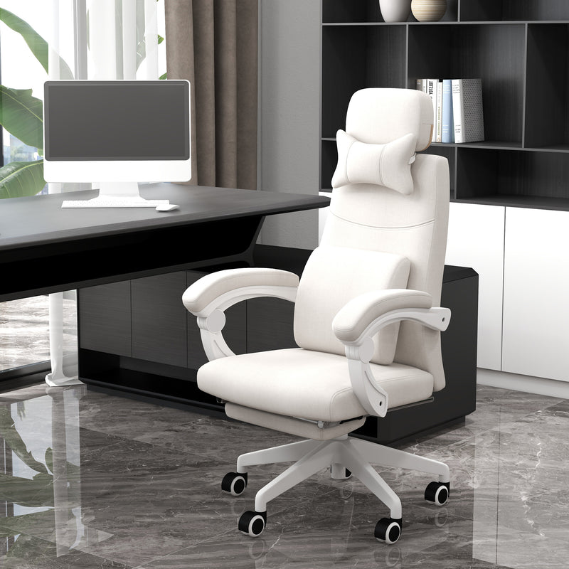 Vinsetto Home Office Chair Reclining Computer Chair w/ Lumbar Support