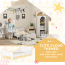 AIYAPLAY Cloud-Themed Toddler Bed with Safety Rails, 143.5 x 74.5 x 56cm