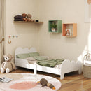 AIYAPLAY Cloud-Themed Toddler Bed with Safety Rails, 143.5 x 74.5 x 56cm