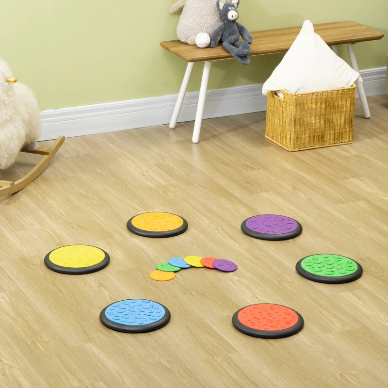 HOMCOM Sensory Balance Step Discs for Kids