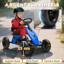 AIYAPLAY Pedal Go-Kart for Kids with Silent EVA Wheels, Metal Frame