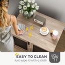 PawHut Dog Crate Furniture w/ Sliding Door, Walnut Brown