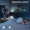 HOMCOM Spray Misting Fan, Pedestal Fan W/ Oscillation, Tilt, 4 Speeds