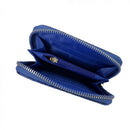 Snake Print Short Purse - Blue