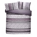 D & D Hanworth Duvet Cover Set In Heather