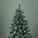5ft (1.5m) Tall Rocky Mountain Pine Christmas Tree with 526 Snow Tipped Branches & Pinecones