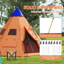 Outsunny 6-7 Person Large Family Party Camping Tent W/ Carrying Bag