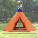 Outsunny 6-7 Person Large Family Party Camping Tent W/ Carrying Bag