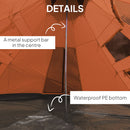 Outsunny 6-7 Person Large Family Party Camping Tent W/ Carrying Bag