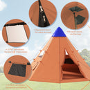 Outsunny 6-7 Person Large Family Party Camping Tent W/ Carrying Bag