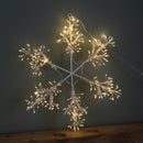 40cm Light up Christmas Snowflake Silhouette with 300 Warm White MicroBrights LEDs