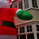 GIANT: 20ft (6m) Light up Christmas Inflatable Santa with Raised Arm & 28 LEDs