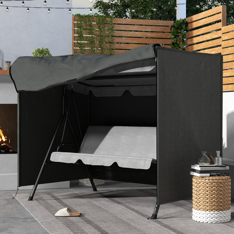 Outsunny Garden Furniture Protector Patio Swing Chair Cover - Grey