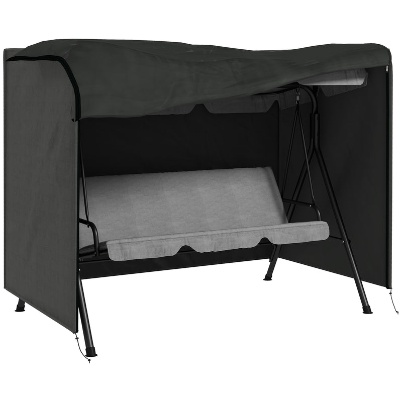 Outsunny Garden Furniture Protector Patio Swing Chair Cover - Grey