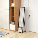 HOMCOM Floor Mirror Wall Mounted Leaning Standing Mirror