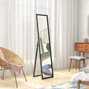 HOMCOM Floor Mirror Wall Mounted Leaning Standing Mirror