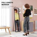 HOMCOM Floor Mirror Wall Mounted Leaning Standing Mirror