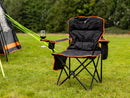 Henwick Padded Folding Camp Chair Orange & Black