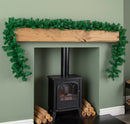 2.7m x 20cm Plain Green Christmas Garland with 260 Tips