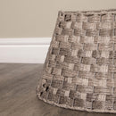 40/58cm Samuel Alexander Medium KD Plastic Wicker Rattan Woven Christmas Tree Skirt in Grey