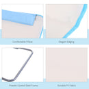 Outsunny 2 Pieces Outdoor Beach Mat, Reclining Chair Set W/ Pillow Cream