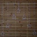1.2m Battery Operated Christmas Star Curtain Lights with 140 White LEDs