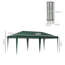 Outsunny 6 X 3(m) Pop Up Gazebo Patio Party Event Heavy Duty Canopy