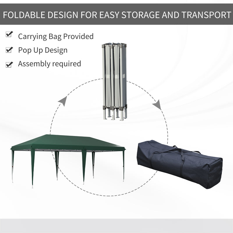 Outsunny 6 X 3(m) Pop Up Gazebo Patio Party Event Heavy Duty Canopy