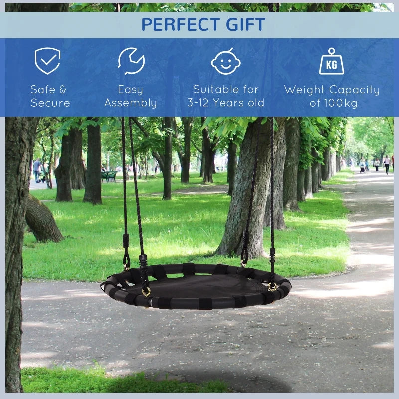 HOMCOM Children's swing -  Black