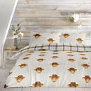 Fusion Highland Cow Duvet Cover Set in Ochre