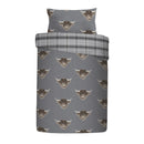 Fusion Highland Cow Duvet Cover Set in Grey
