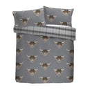 Fusion Highland Cow Duvet Cover Set in Grey