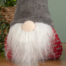 35cm Battery Operated Light up Christmas Gonk with Grey Hat & Red Body