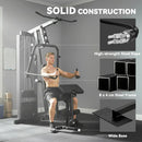 SPORTNOW Multi Gym With Adjustable Seat & Back, 45kg Weight Stack