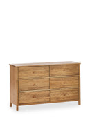 Coxmoor 6 Drawer Chest - Oak