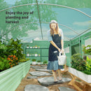 Outsunny Polytunnel Greenhouse with 3 Roll-up Doors, Green