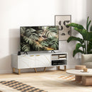 HOMCOM TV Unit, TV Stand Cabinet with Shelves and Storage Cupboard