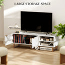HOMCOM TV Unit, TV Stand Cabinet with Shelves and Storage Cupboard
