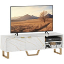 HOMCOM TV Unit, TV Stand Cabinet with Shelves and Storage Cupboard