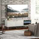 HOMCOM TV Unit, TV Stand Cabinet with Shelves and Storage Cupboard