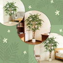 HOMCOM Artificial Ficus Tree, Faux Plant For Home Decor
