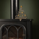 22cm Silver Christmas Stocking Hanger - We Wish You a Merry Christmas